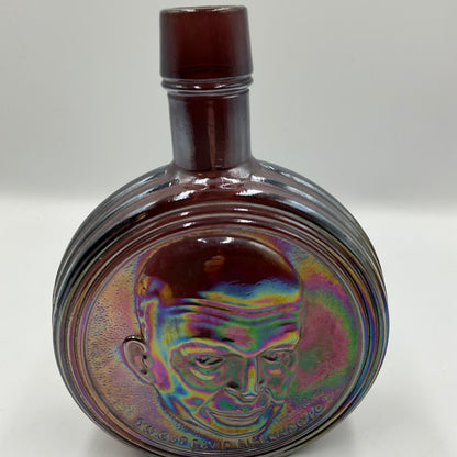 Vintage Wheaton Purple Carnival Glass Bottle