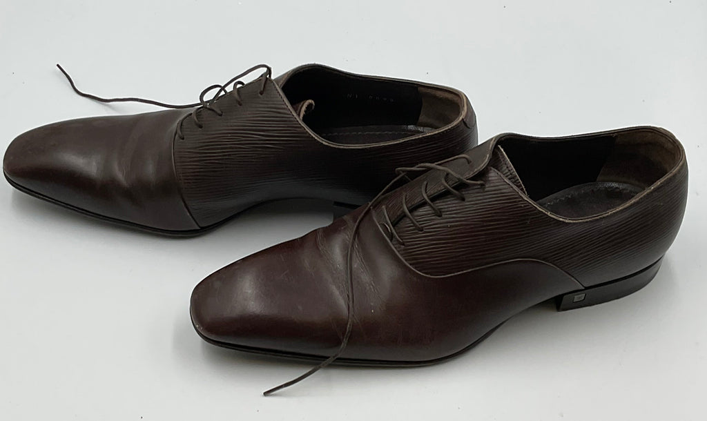Louis Vuitton Men's Epi Leather Lace Up Dress Shoes Size 7.5 US 6.5 UK