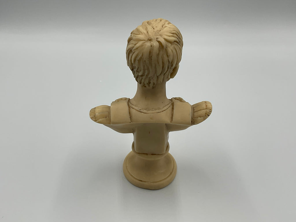 Replica Bust Augustus Caesar Figurine Miniature A.B Italy