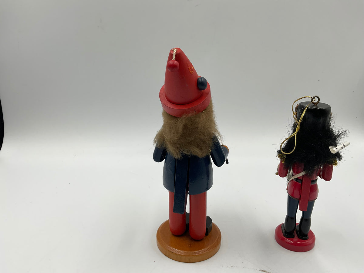 Vintage German Nutcracker And Ornament Figurines