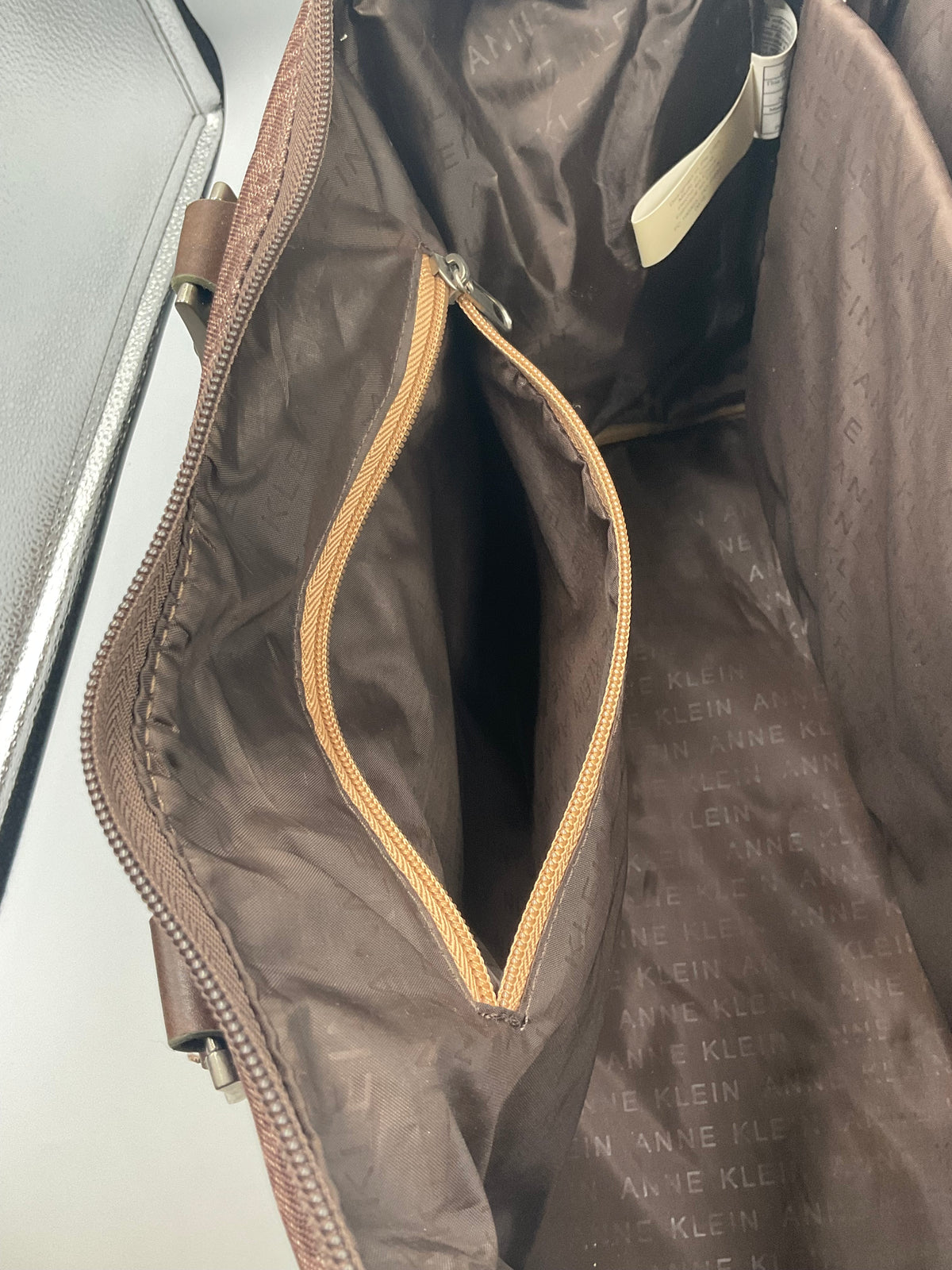 Anne Klein Iconic Lion Logo Print Tote Shoulder Travel Bag