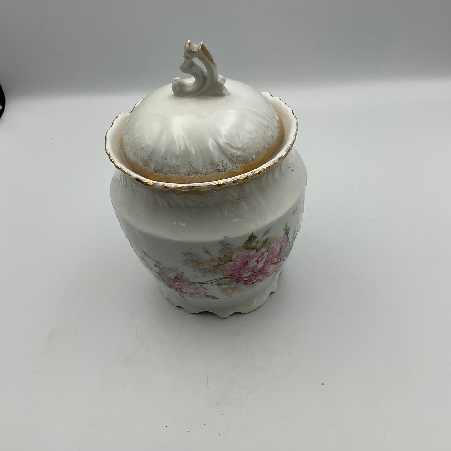 Bavaria Germany Porcelain Vase with Lid