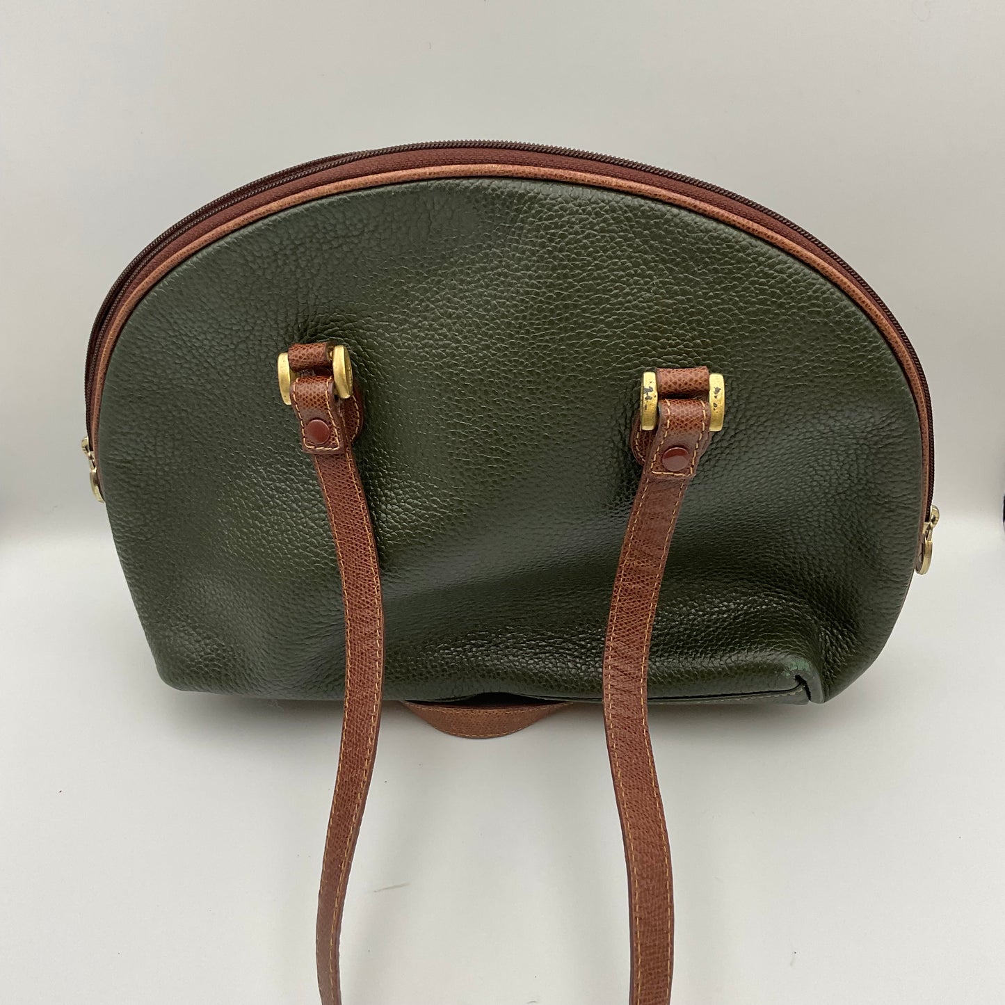 Liz Claiborne Green and Brown Large Purse