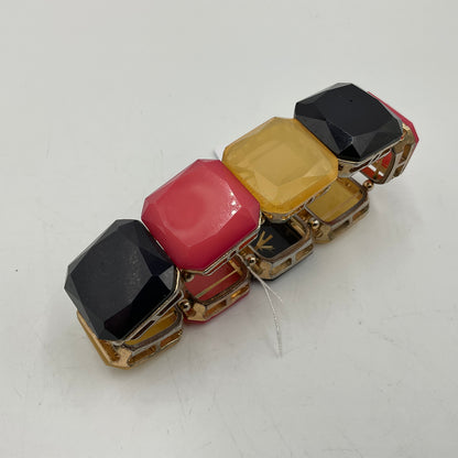 Gold Tone Bracelet With large Colored Stones