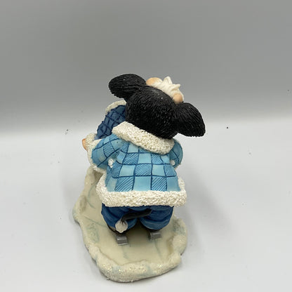 Enesco Mary's Moo Moos Everyone Needs a Hoof To Hold Onto 101077 Ice Skating