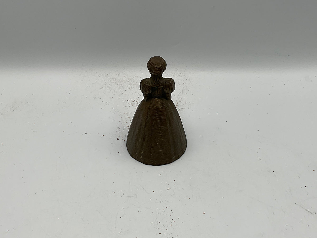 Antique Vintage English Maiden Lady Tea Bell England
