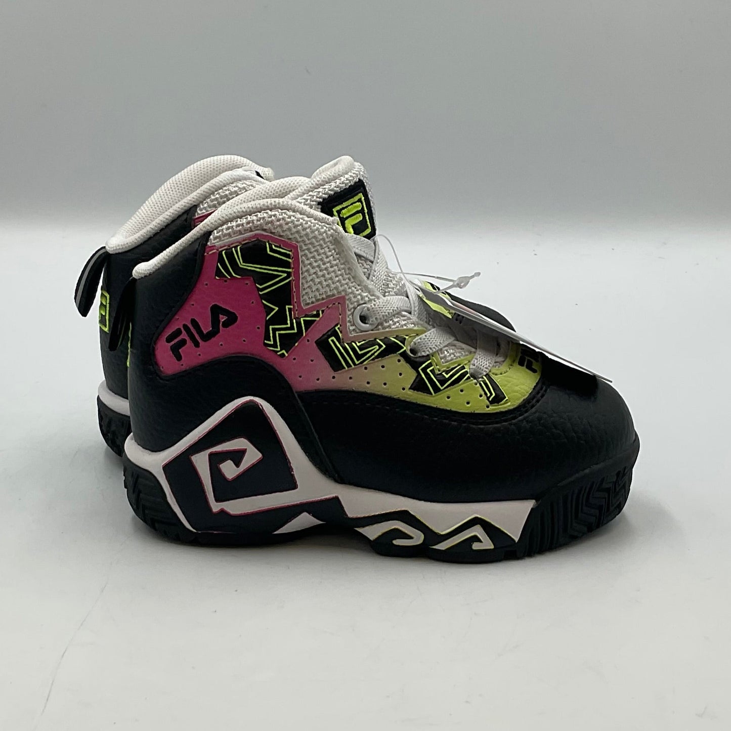 Fila MB Black Pink Yellow Girls Shoes Size 7 New with Tags