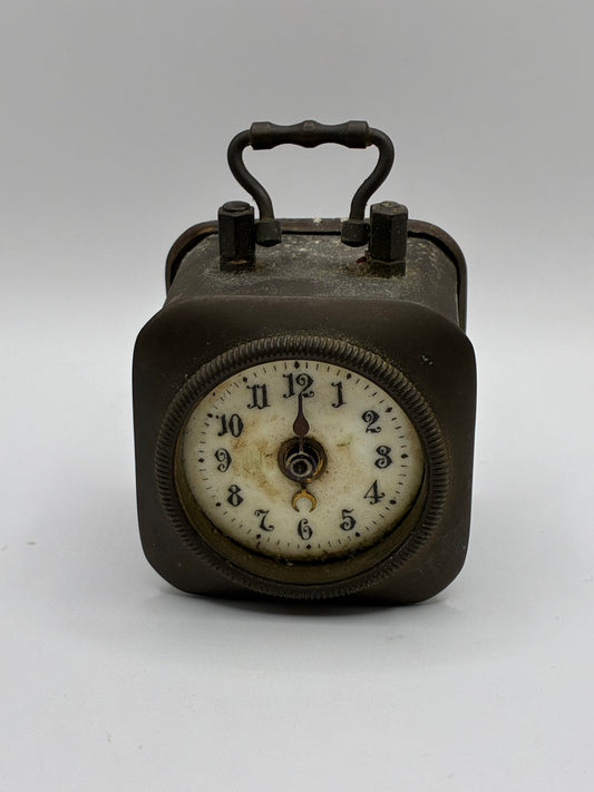 Brevete Antique Vintage 1860s French Tabletop and Carriage Alarm Clock