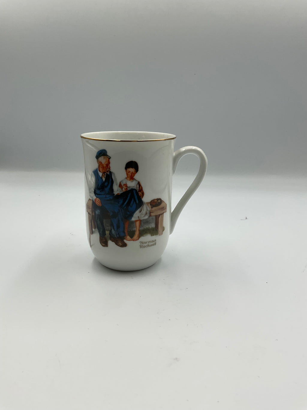 Norman Rockwell Museum Vintage 1982 8 Ceramic Mugs