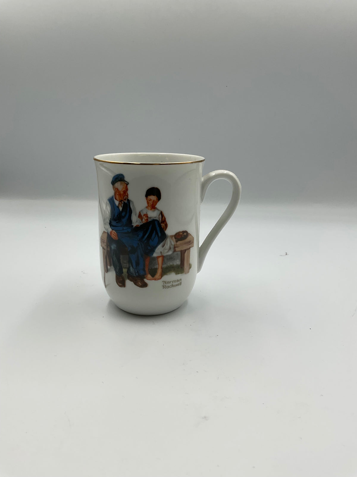 Norman Rockwell Museum Vintage 1982 8 Ceramic Mugs