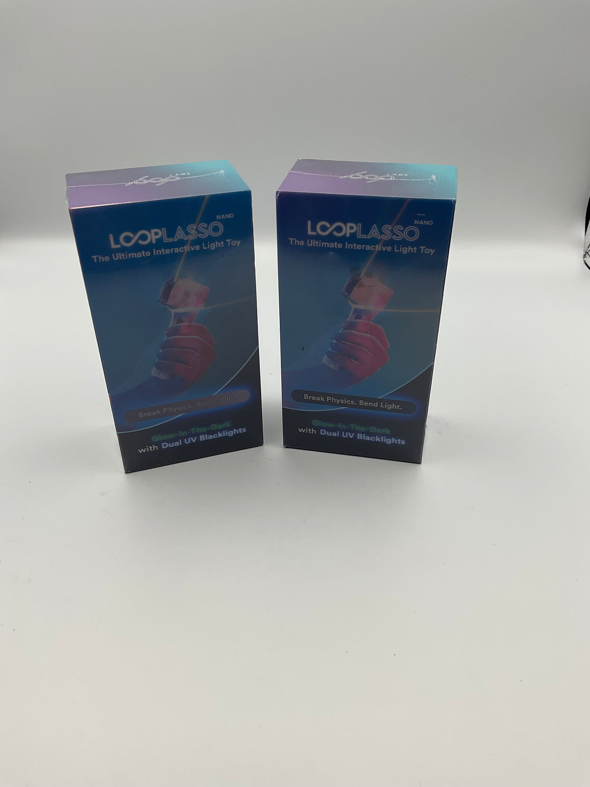 LoopLasso light up interactive spinning rope toys - set of two