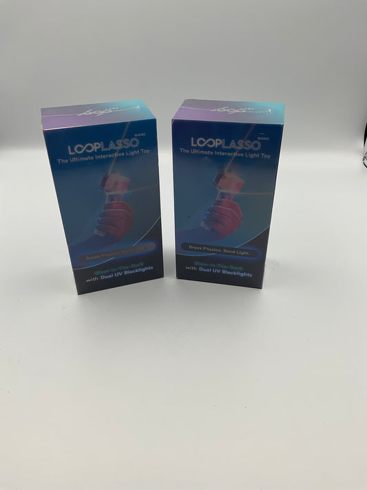 LoopLasso light up interactive spinning rope toys - set of two