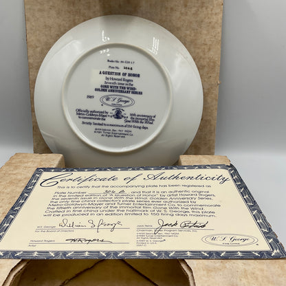 W.L. George Bradford Exchange Limited Edition Question of Honor Vintage 1989 Box COA