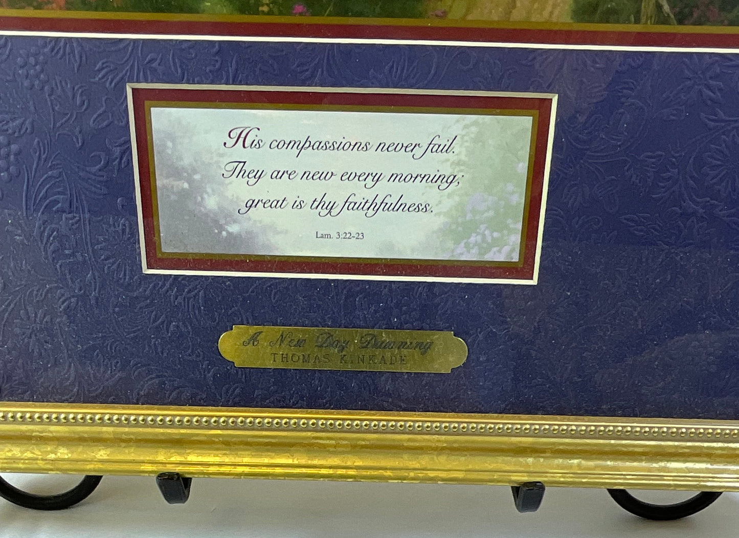 Thomas Kinkade A New Day Dawning Framed Print Picture with Certificate of Authenticity COA