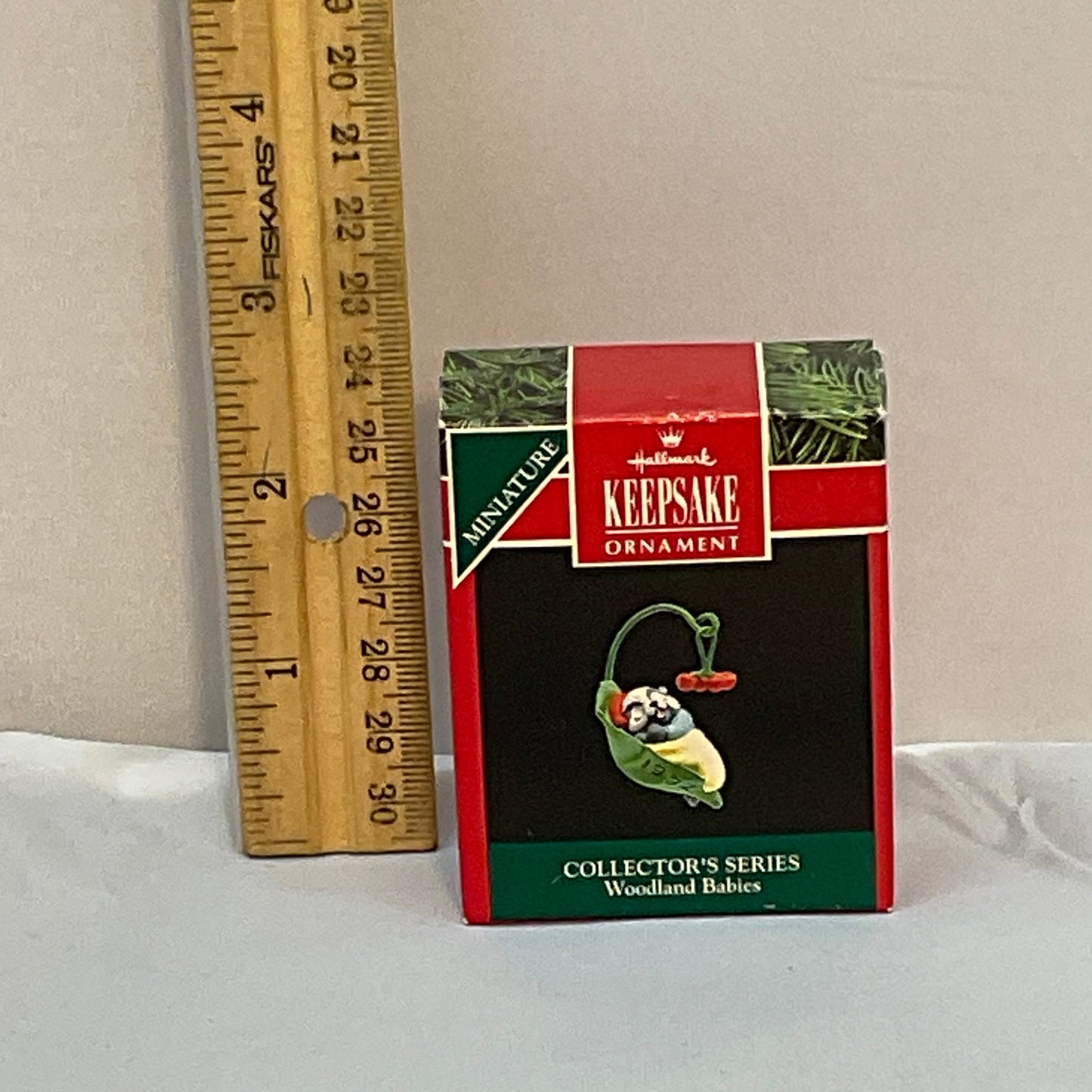 Hallmark Keepsake Miniature Christmas Ornament "Woodland Babies" 1992