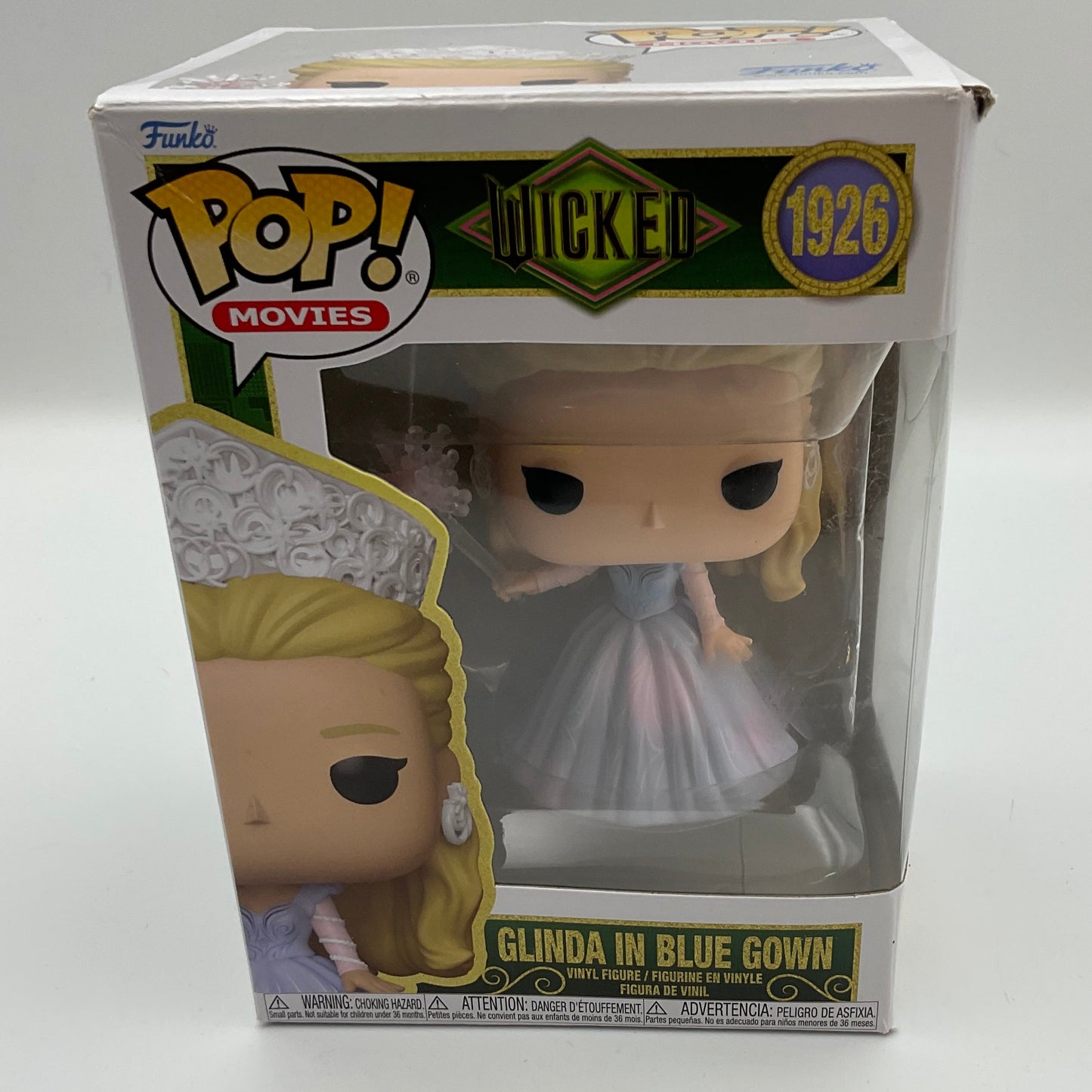 Glinda In Blue Gown Wicked Movie Funko Pop! #1926 Vinyl Figurine Minor Box Imperfections