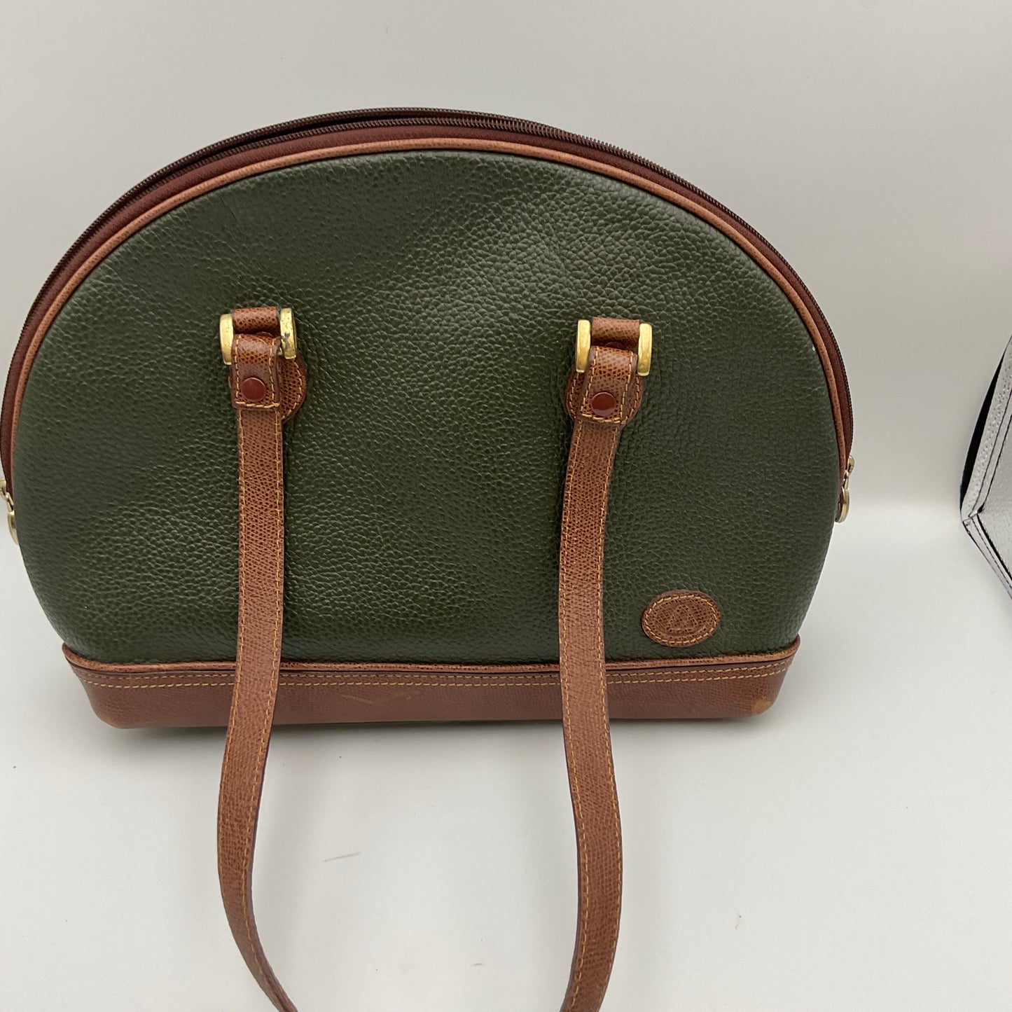 Liz Claiborne Green and Brown Large Purse