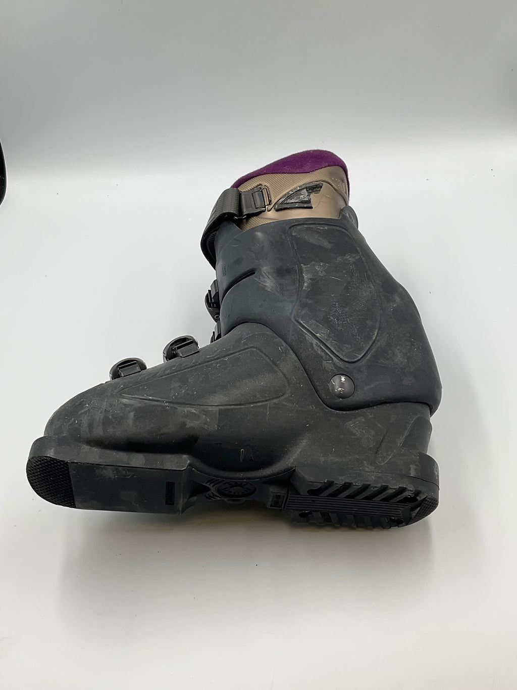 Nordica Next ST Women's Ski Boots Black Purple Flex Index 75-50 Size 23.5 Sole 274mm 4-Buckle