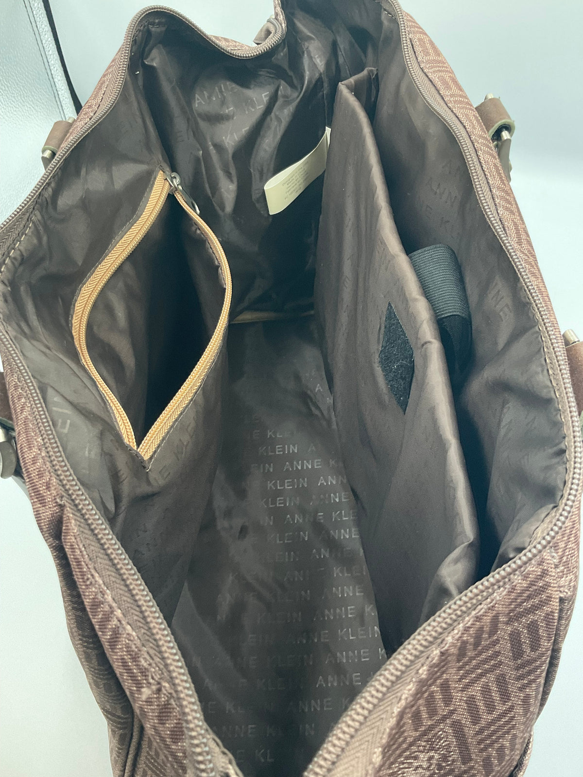 Anne Klein Iconic Lion Logo Print Tote Shoulder Travel Bag
