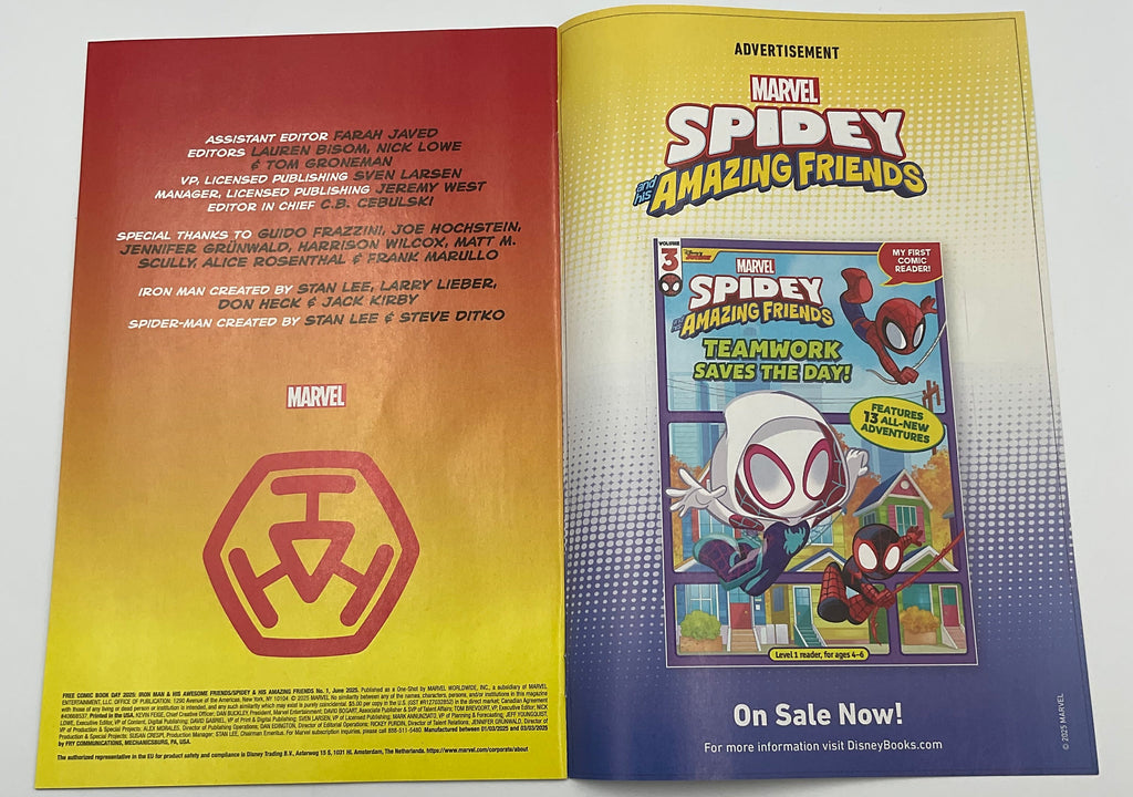 Marvel Iron Man & His Awesome Friends Spidey 1 FCBD Reader Copy
