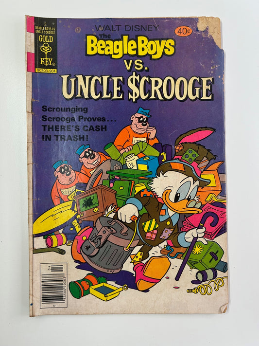 Walt Disney Vintage 1979 Beagle Boys vs Uncle Scrooge #2 Gold Key Comic Book