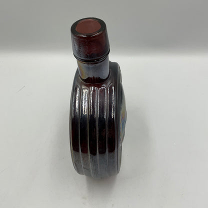 Vintage Wheaton Purple Carnival Glass Bottle