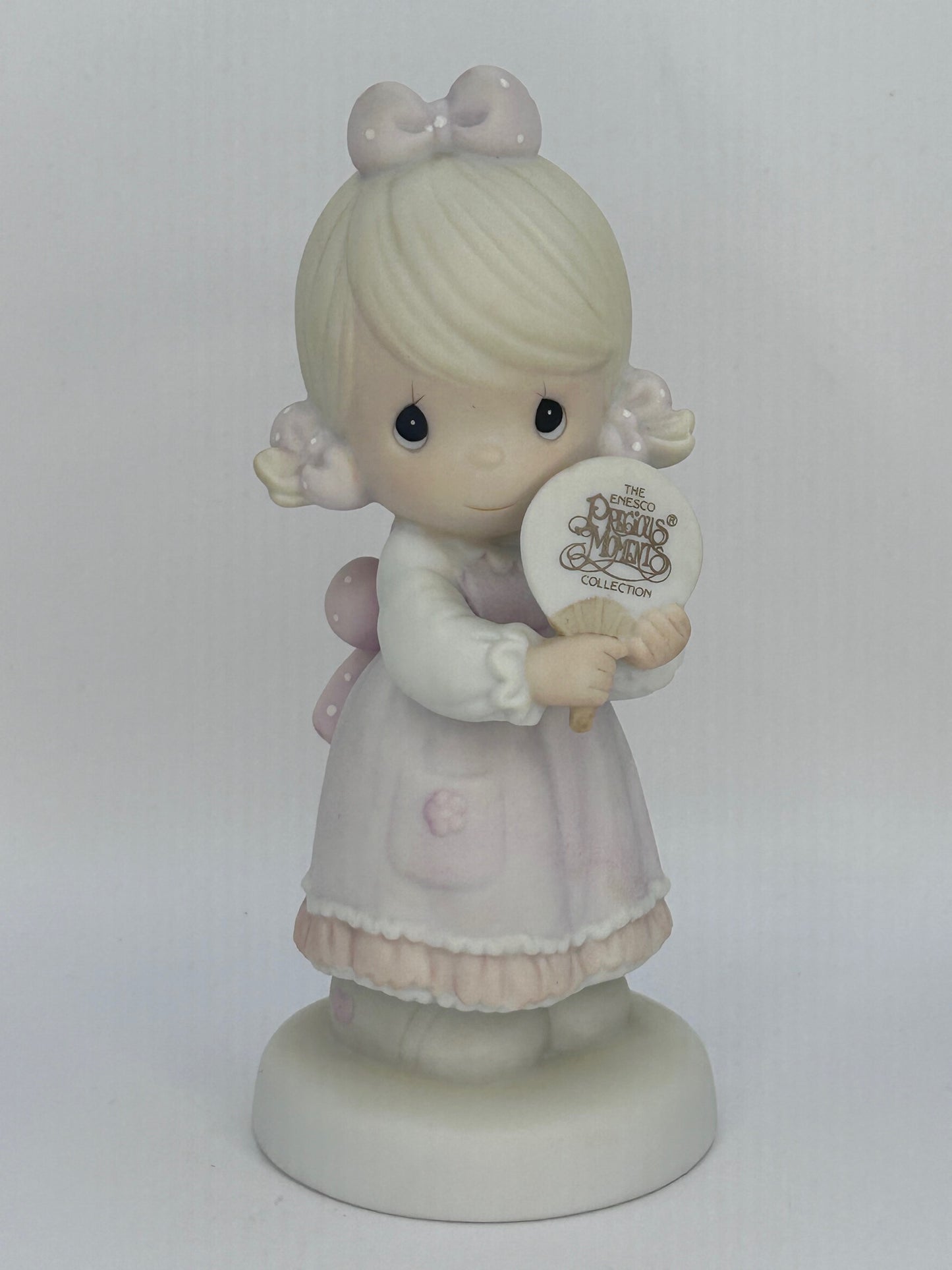 Precious Moments Vintage 1989 Special 1990 Limited Edition I'm A Precious Moments Fan Figurine Orig Box