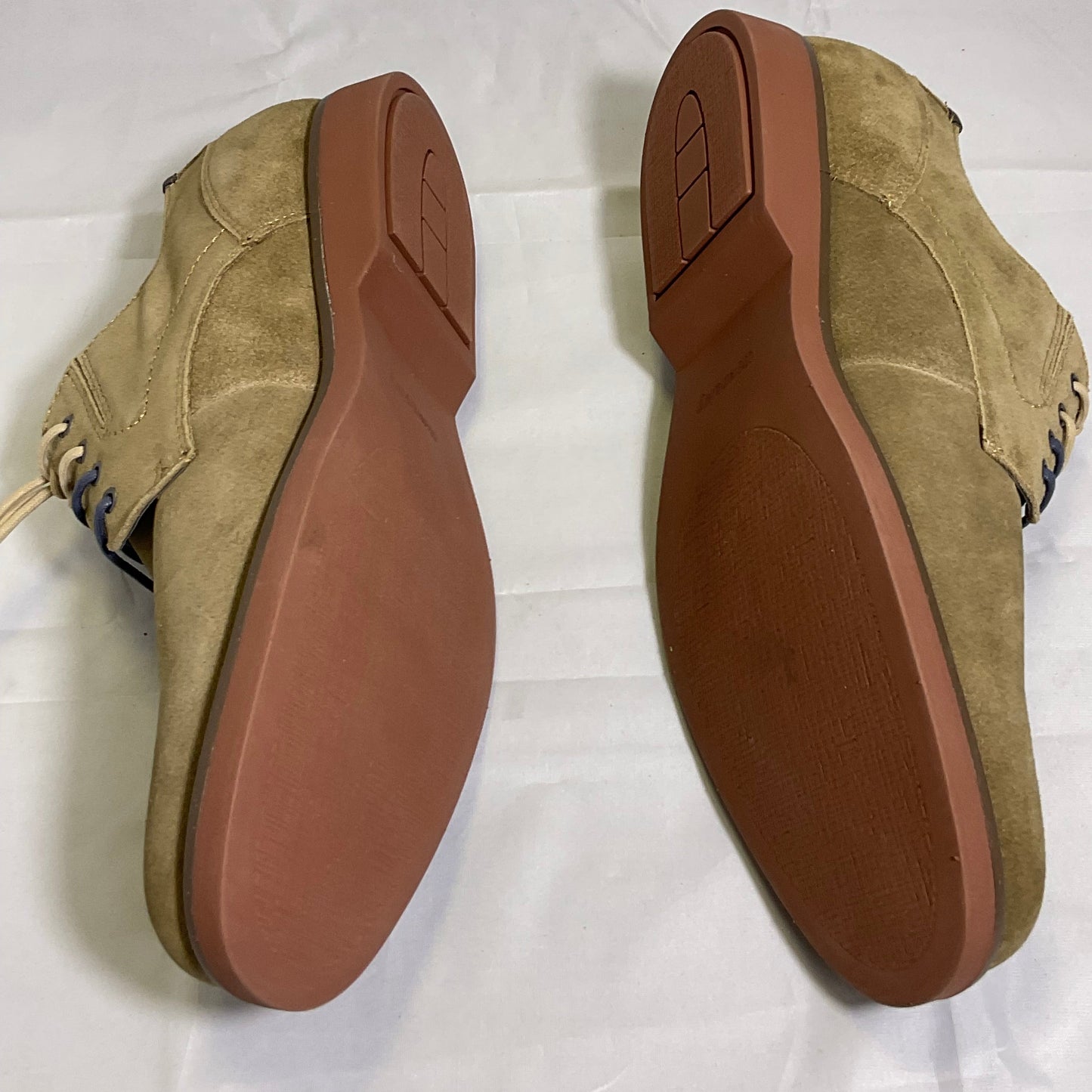 Crown and Ivy Tobacco Tan Suede and Leather Men's Shoes Size 13M Casual Dress Derby Loafers