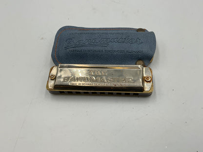 Antique East German Bandmaster Harmonica w/Case