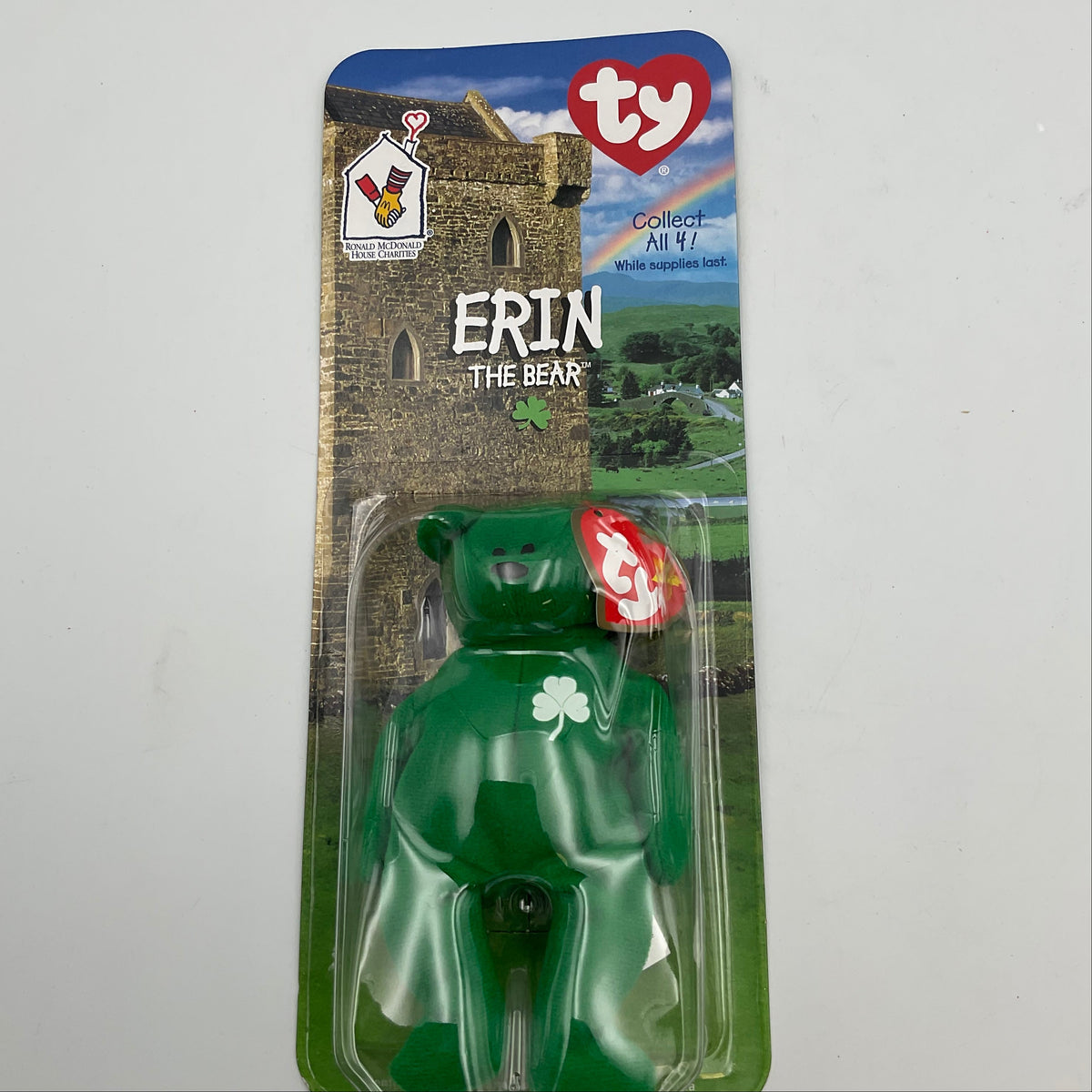 McDonalds Ty Beanie Babies Erin The Bear Vintage 1997 St. Patrick's Day