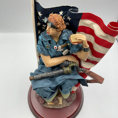 Vintage Rosie  The Riveter Figurine Norman Rockwell’s Saturday Evening Post