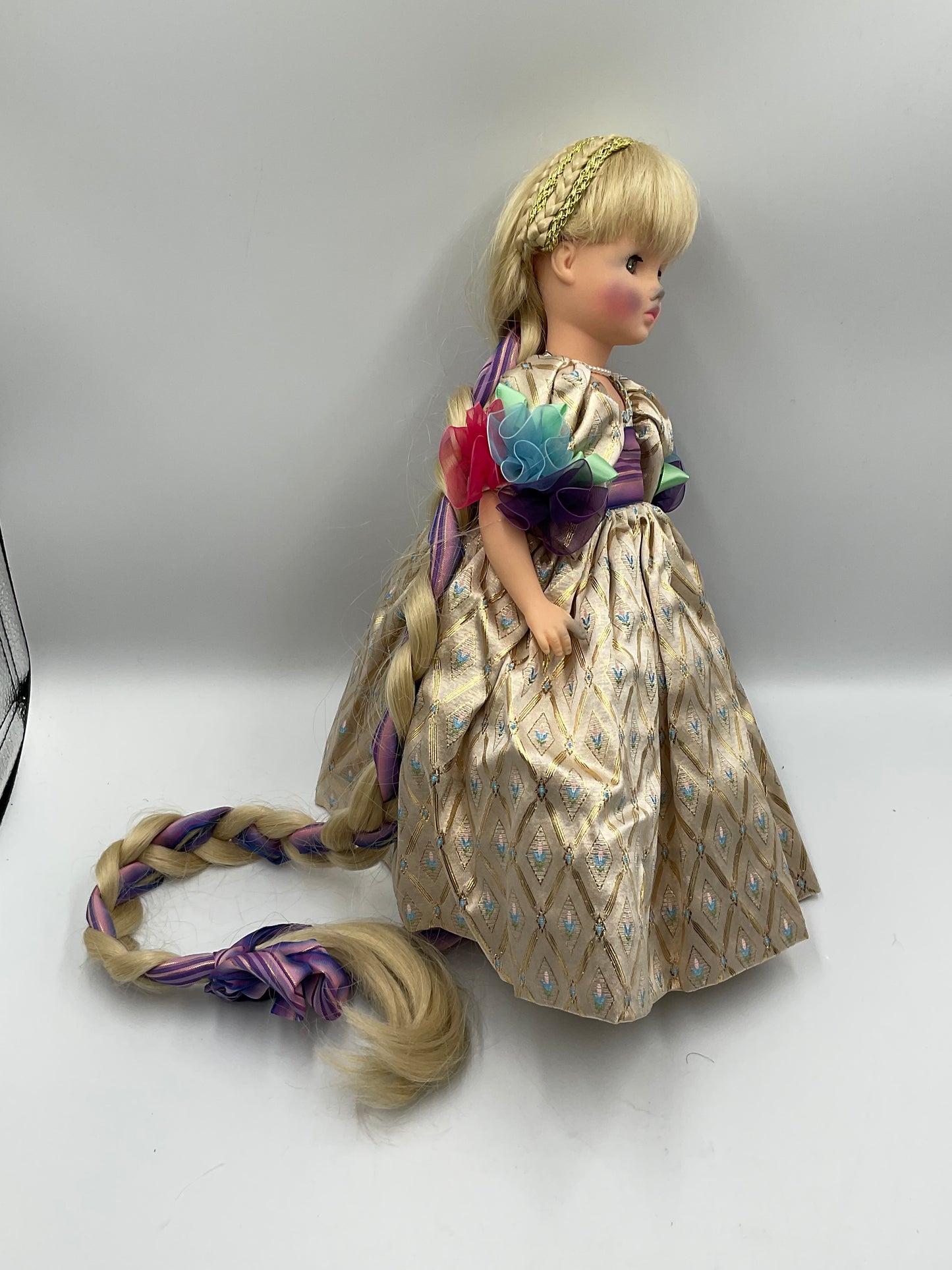 Vintage Madame Alexander Rapunzel and Mother Gothel Doll 14 inch with Long Braid Accessory