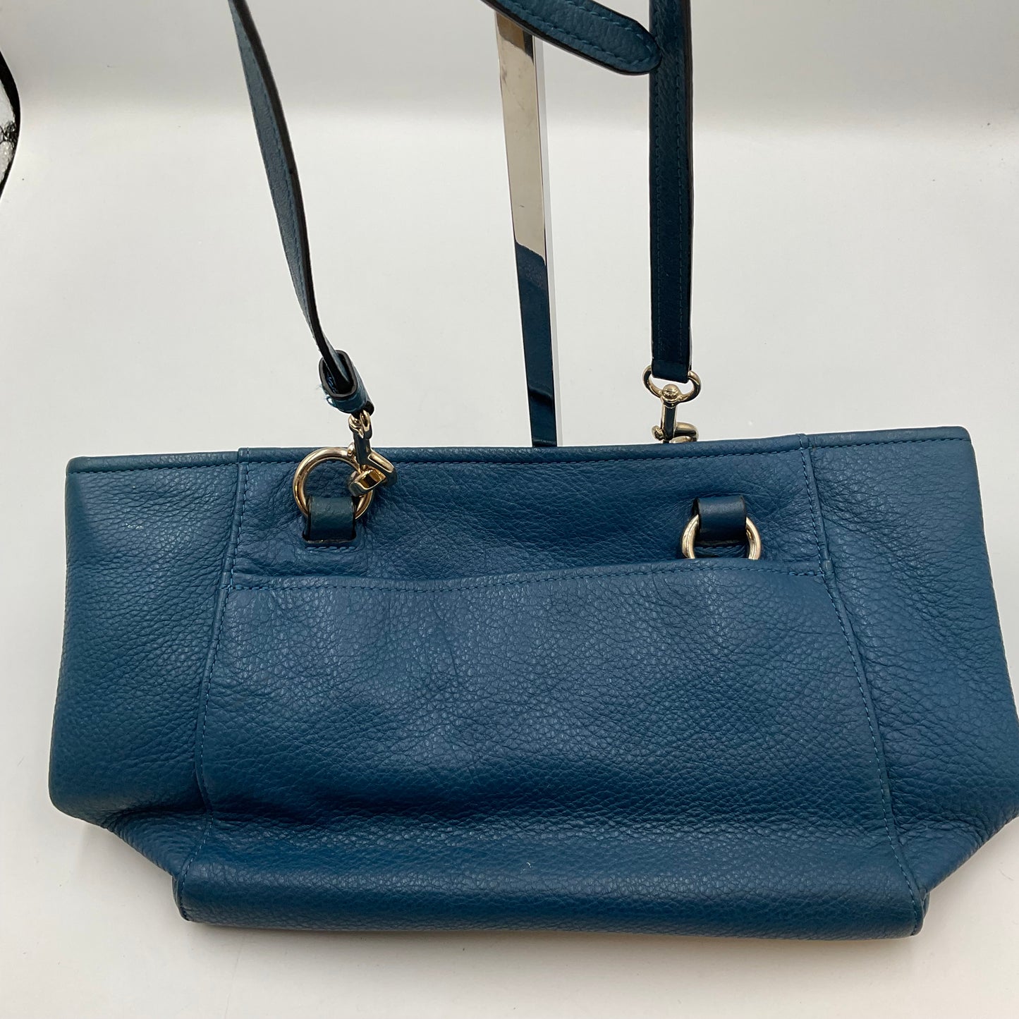 Coach Blue Pebbled Leather Purse