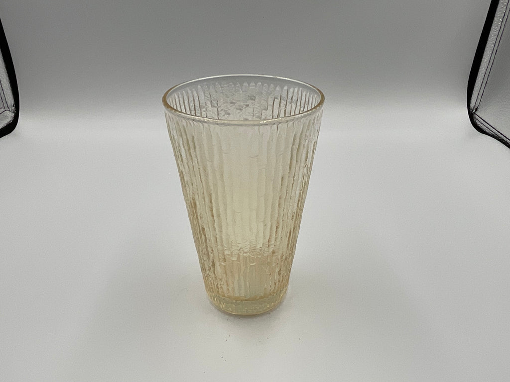 Jeannette Glass Finlandia Marigold Tree Bark Carnival Tumbler (5)