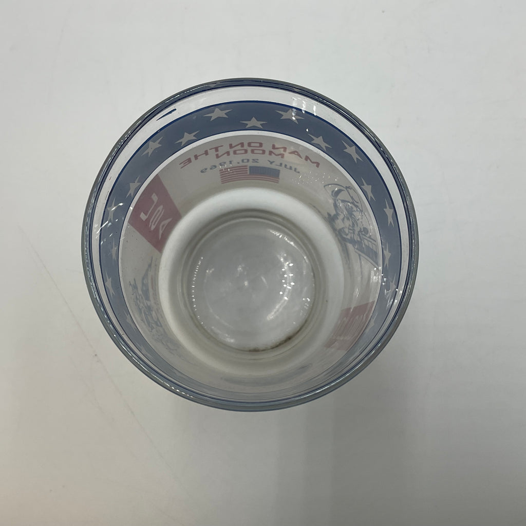 Vintage 1969 Apollo 11 Man on the Moon Libbey Glass Tumbler NASA Collectible USA