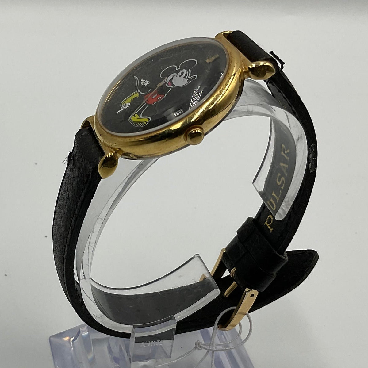 Disney Vintage Mickey Mouse Pulsar Analog Quartz Watch New Battery