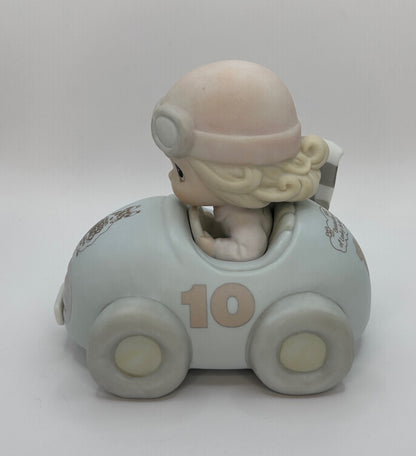 Precious Moments Vintage 1990 Members Only Figurine Ten Years And Still Going Strong