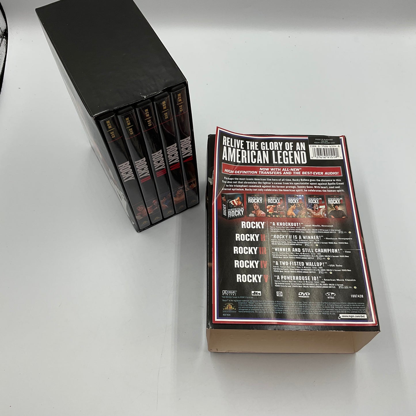 Rocky Anthology 5 Movie DVD Box Set
