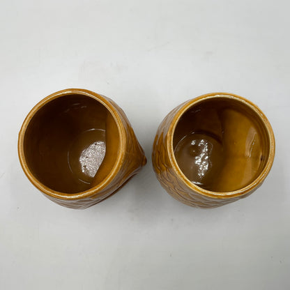 Vintage Ceramic Owl Mugs Japan On Bottom