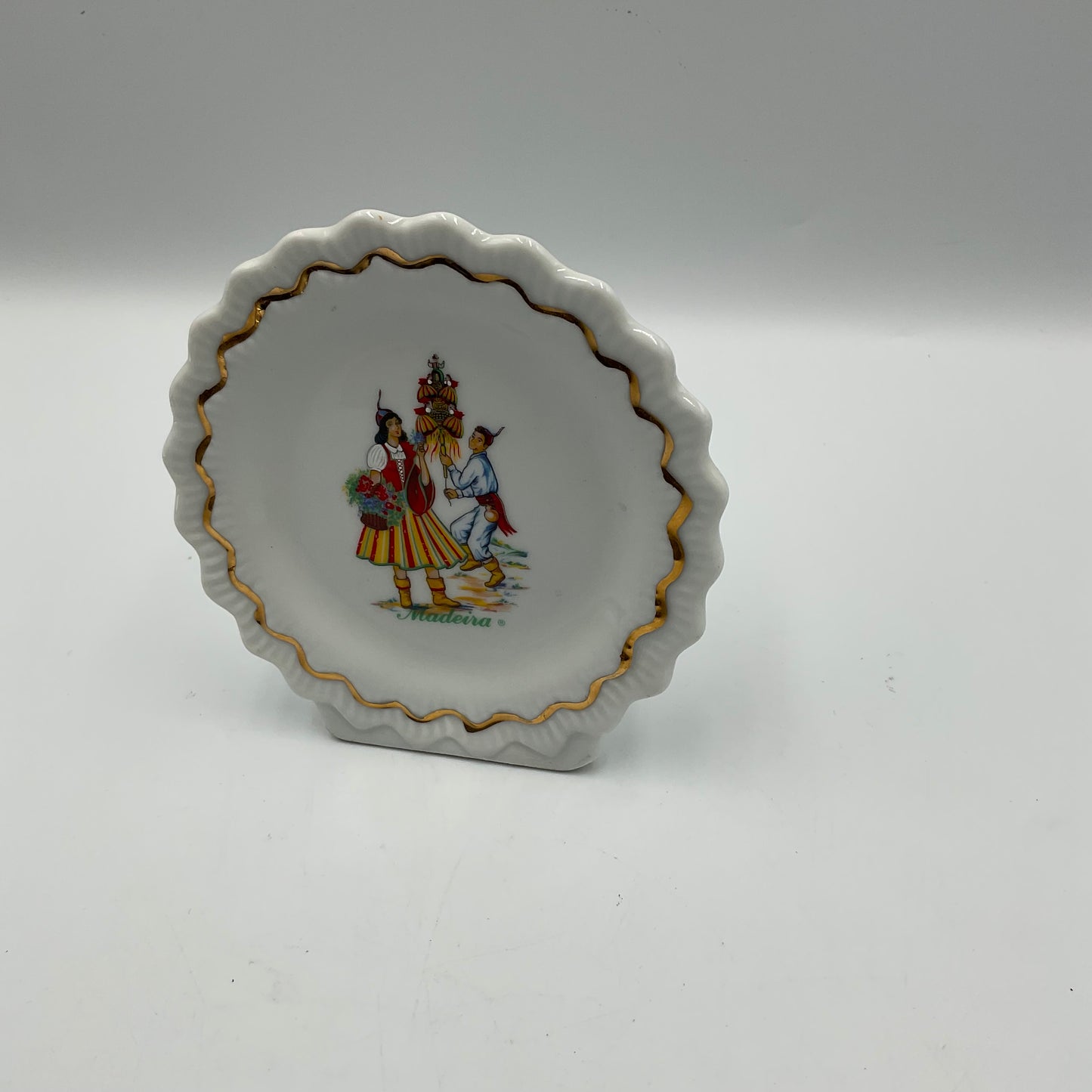 Vintage Small Souvenir Plate Madeira MD Portugal