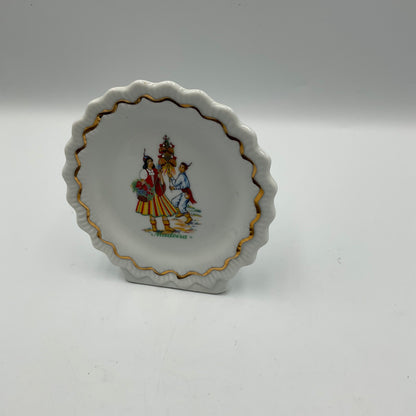 Vintage Small Souvenir Plate Madeira MD Portugal