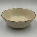Vintage Lenox Ivory Porcelain Serving Bowl Gold Trim