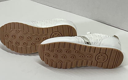 Michael Kors White and Gold Little Kid Big Kid Kerrie 2.0 Girls Shoes Size 13