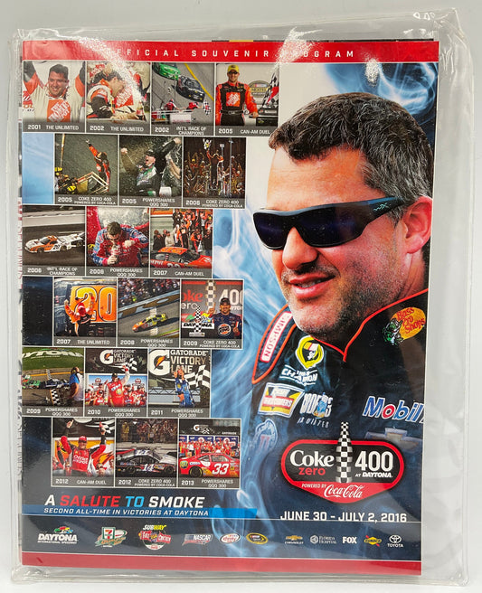 2016 Coke Zero 400 Daytona Official Souvenir Program Tony Stewart w/ Lineup