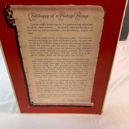 Traveler Stamp Album for International Postage Stamp Collectors Partially Full Incomplete