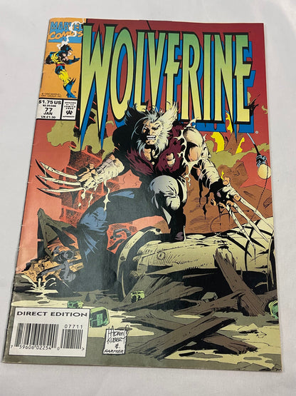 Wolverine Issue #77 Direct Edition Vintage January 1994 Marvel Comic Book