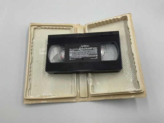 Walt Disney’s Lady and the Tramp Fully Restored VHS Tape with Clamshell Case
