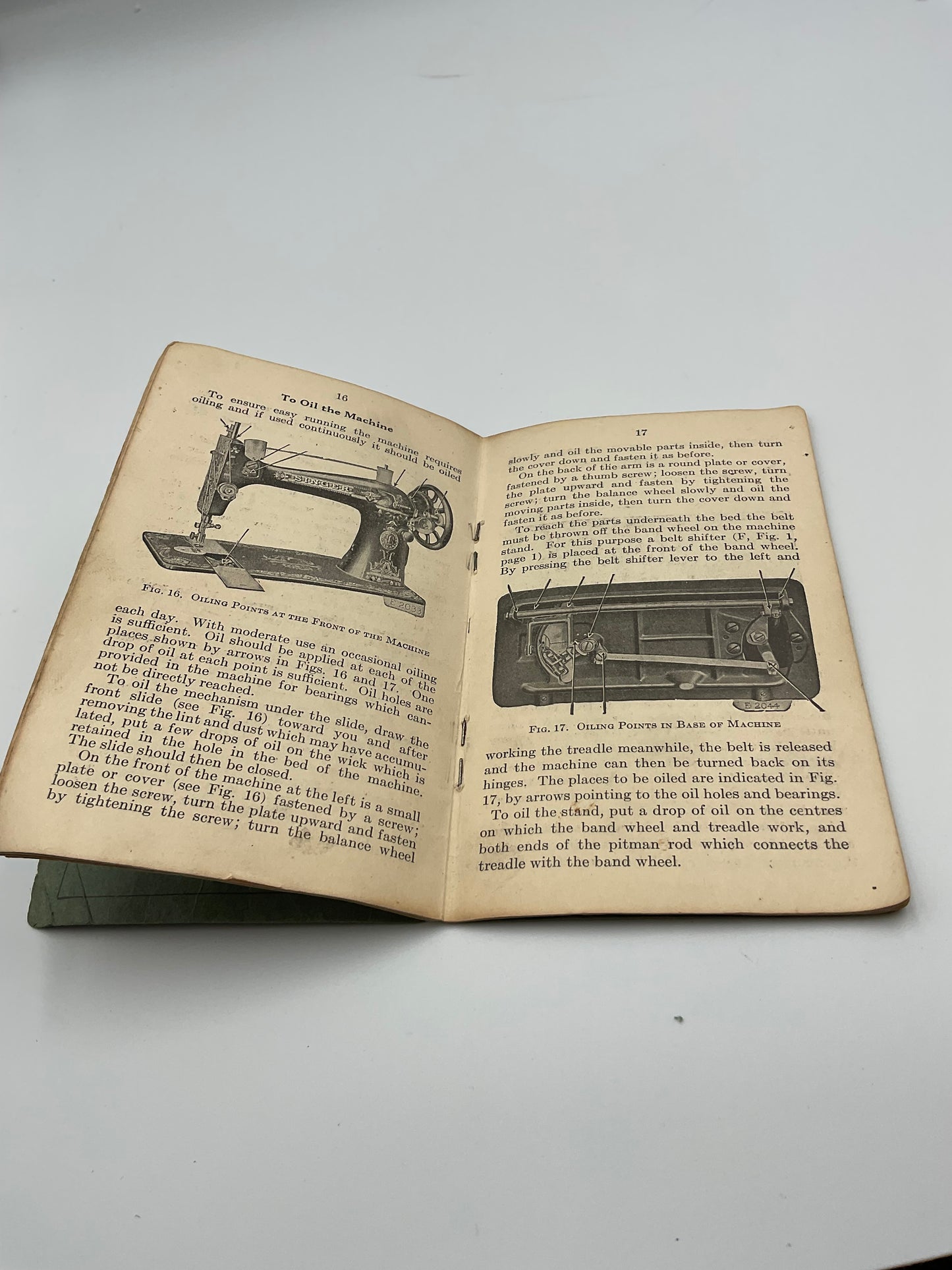 Antique 1915 Singer Sewing Machine Instructions Pamphlet