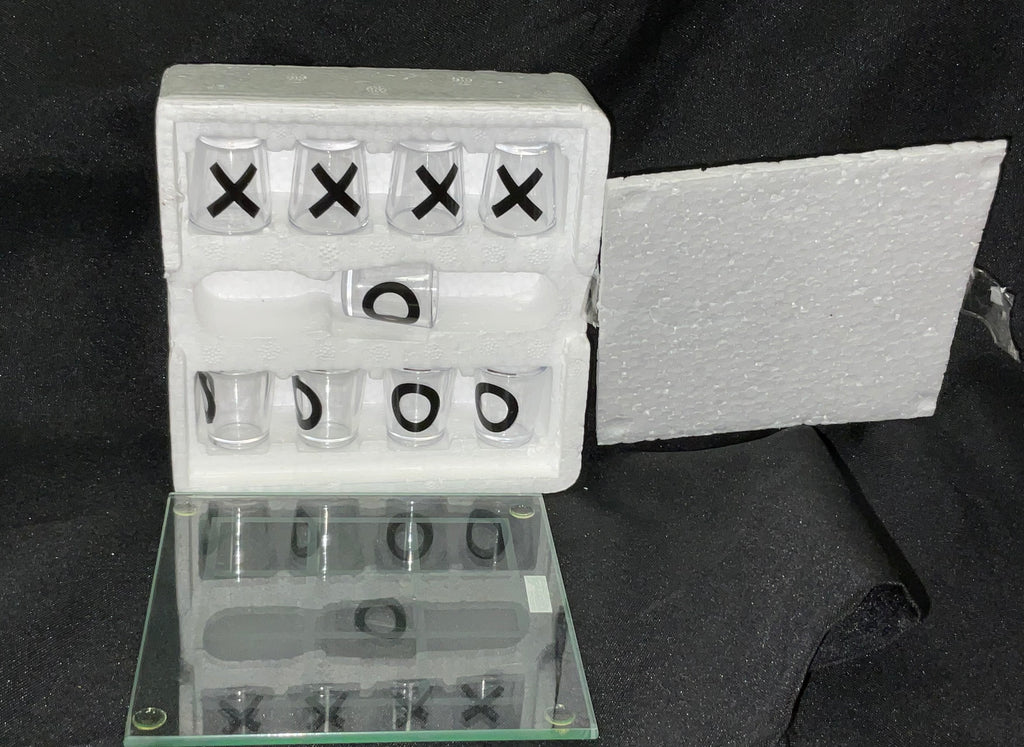 The Original Fun Workshop Shot Glass Adult Tic Tac Toe Gift in Original Box