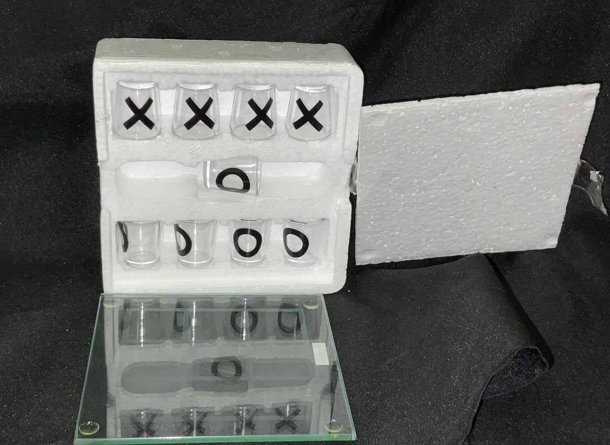 The Original Fun Workshop Shot Glass Adult Tic Tac Toe Gift in Original Box